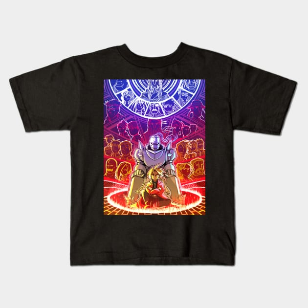 Fullmetal Alchemist Kids T-Shirt by PaulDrawsArt